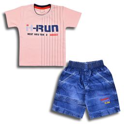 Wish Karo Boys Printed T-shirt with Shorts-image-112