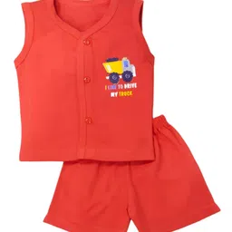 BAESD Infant Kids Printed Pure Cotton Shirt with Shorts-17