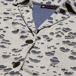 BAESD Textured Notched Lapel Collar Single Breasted Fleece Overcoat image 4