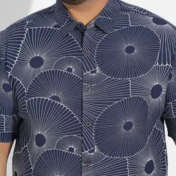 Instafab Plus Plus Size Classic Abstract Printed Casual Shirt image 4