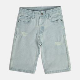 MINI KLUB Boys Mid Rise Cotton Denim Shorts-picture-42
