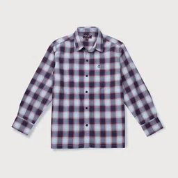 Gini and Jony Boys Tartan Checks Cotton Casual Shirt-image-23