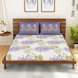 SPACES Unisex Purple Bedsheets image 2