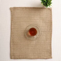 Jamio Firati Pack of 2 Brown Solid Rectangular Table Placemats image 2
