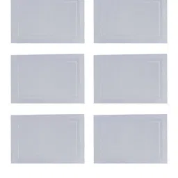 BIANCA Set Of 6 Silver-Toned Textured Table Placemats image 5