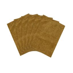 Saral Home Gold Set Of 6 Geometric Textured Table Placemats 34X45 CM image 2