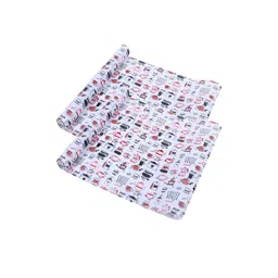Kuber Industries White 2 Pieces Printed EVA Kitchen Cabinet Shelf Mat-22