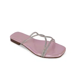 BAESD Embellished Open Toe Flats image 4