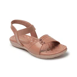 ICONICS Textured Open Toe Flats image 3