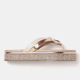 Marc Loire Textured Open Toe Flats image 4