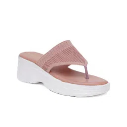 FABBHUE  Textured Open Toe Wedges image 2