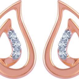 PC Chandra Jewellers Rose Gold 14kt Stud Earring-image-28