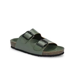 Roadster Open Toe Flats with Buckles image 2