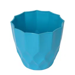 Kuber Industries Set Of 5 Blue & Green Barfi Pattern Flower Pot image 2