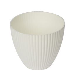 Kuber Industries Set Of 6 White & Red Mega Flower Pot image 2