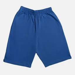 TINY HUG Boys Blue Typography Printed High-Rise Regular Shorts image 2