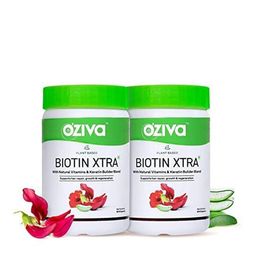 OZiva 2-Pcs Biotin Xtra For Hair Repair & Growth - 60 Capsules Each-51