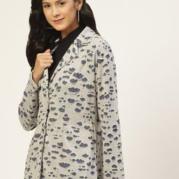 BAESD Textured Notched Lapel Collar Single Breasted Fleece Overcoat image 5