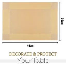 Kuber Industries 6 Pieces Rectangular Table Placemats image 3