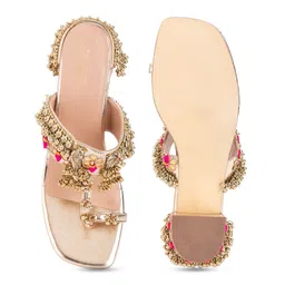 5 ELEMENTS Embellished Open Toe Block Heels image 4