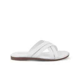 Tresmode Cross Strap Open Toe Flats image 2