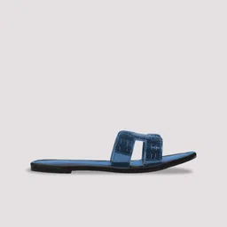 FIMBUL Textured Lightweight Memory Foam Open Toe Flats image 3