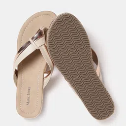 Marc Loire Textured Open Toe Flats image 5