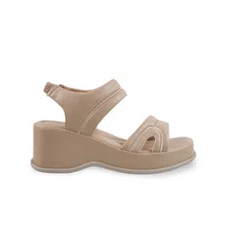 Mochi Open Toe Backstrap Flatform Heels image 4