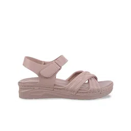 Metro Textured Open Toe Comfort Heels image 5