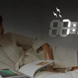 otistores Digital White Clock image 5