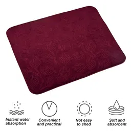 Kuber Industries Maroon 3 Pieces Rectangular Table Placemats image 2