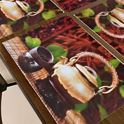 REVEXO Brown 6 Pieces Printed Rectangular Table Placemats image 3