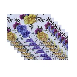Kuber Industries Blue & White 6-Pieces Printed Table Placemats image 4