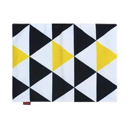 AEROHAVEN Set Of 4 White & Black Geometric Printed Table Placemats image 5