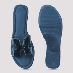 FIMBUL Textured Lightweight Memory Foam Open Toe Flats image 2