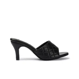 ELLE Textured Open Toe Kitten Heels image 5