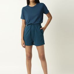 ARTICALE Women Teal Slim Fit Shorts-image-64