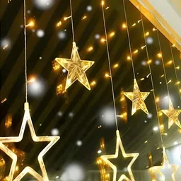 SPARK WORLD Yellow Star Shaped String Lights image 4