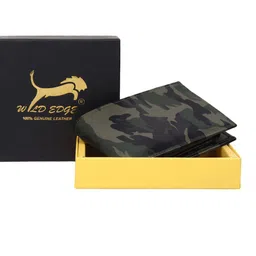 WILD EDGE Men Camouflage Printed Two Fold Wallet image 4