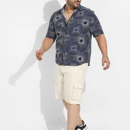 Instafab Plus Plus Size Classic Abstract Printed Casual Shirt image 3