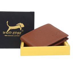 WILD EDGE Men Textured Two Fold Wallet image 3