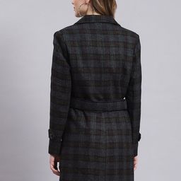 Monte Carlo Checked Single-Breasted Longline Overcoat image 2