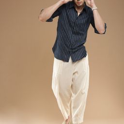 Sangria Abstract Printed Pure Cotton Casual Shirt-image-34
