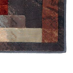 Sapana Carpet-Mats Orange & Grey Geometric No Shredding Carpet image 2