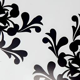 REVEXO Black & White 6 Pieces Floral Printed Rectangular Table Placemats image 2
