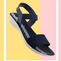 BAESD Textured Open Toe Flats image 4