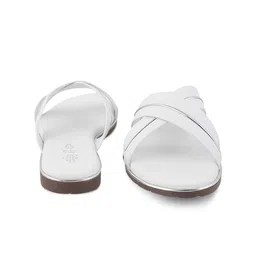 Tresmode Cross Strap Open Toe Flats image 3