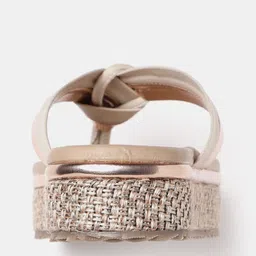 Marc Loire Textured Open Toe Flats image 3