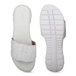 Inc 5 Textured Open Toe Flats image 5