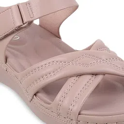 Metro Textured Open Toe Comfort Heels image 3